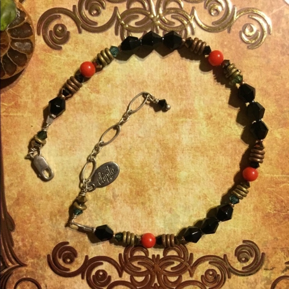 Vintage Chipita Signed Beaded Bracelet